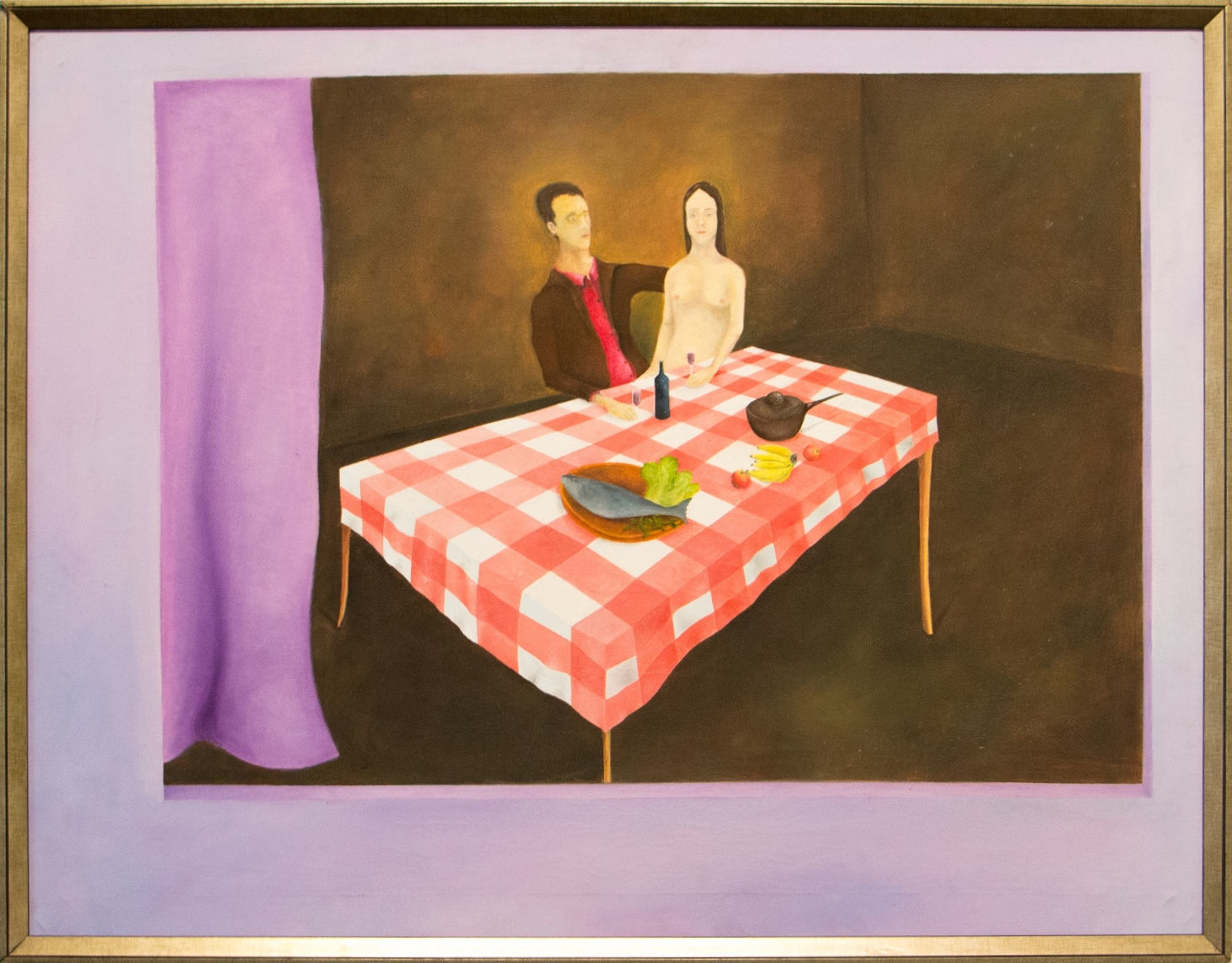 Ceia de Noivado, 2002. Óleo sobre tela, coleção particular.