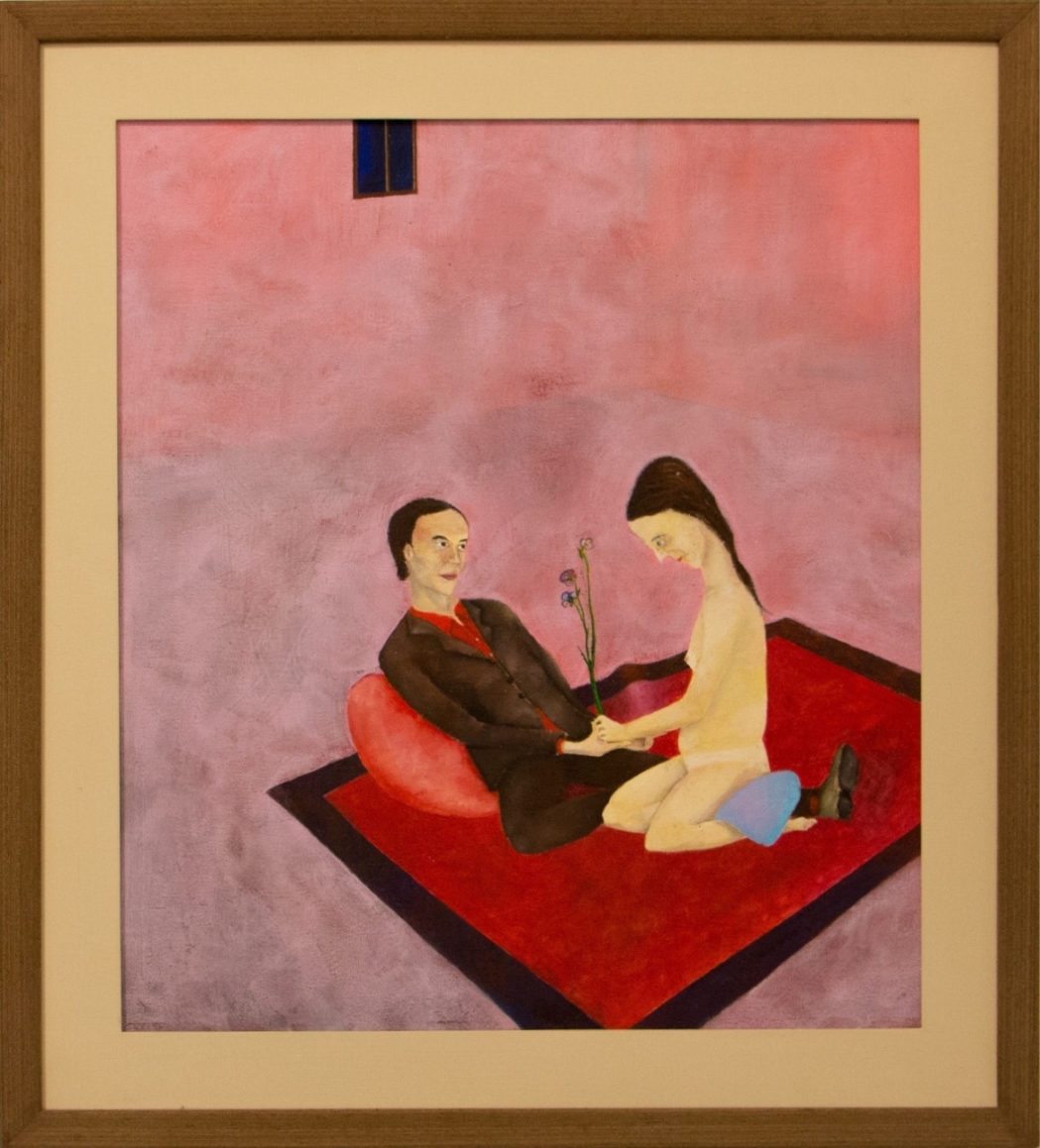 Cena Noturna com Tapete Vermelho, 2002. Óleo sobre tela, coleção particular.