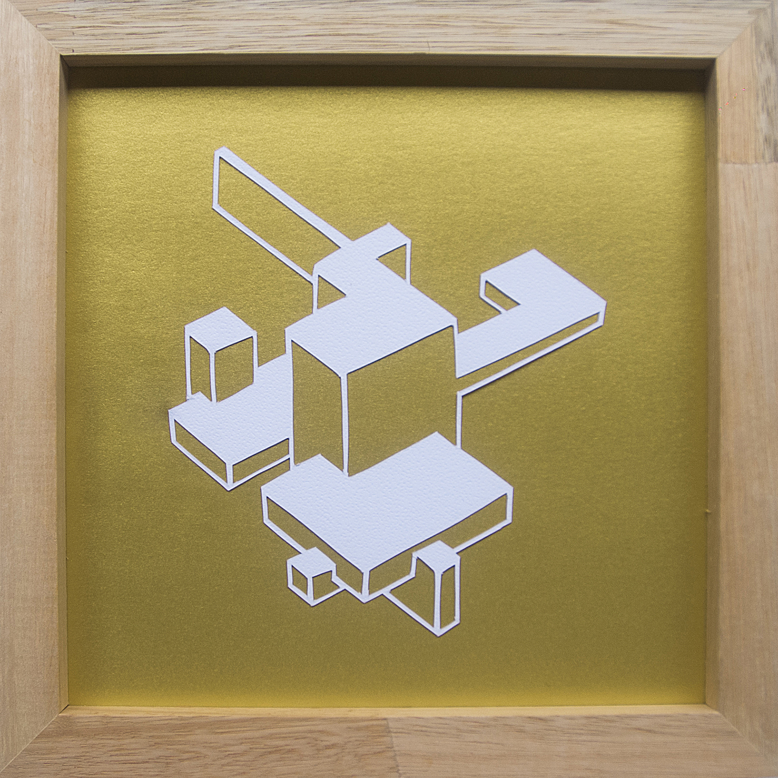 Construções Imagéticas #02, 2017. Recorte manual em papel, 19x19cm.