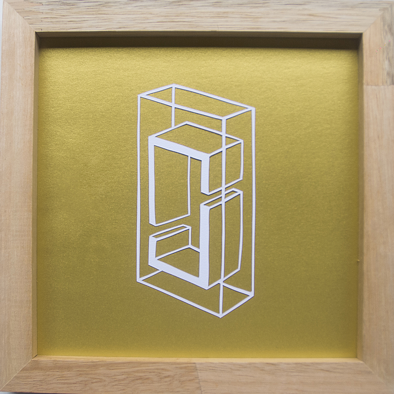 Construções Imagéticas #03, 2017. Recorte manual em papel, 19x19cm.