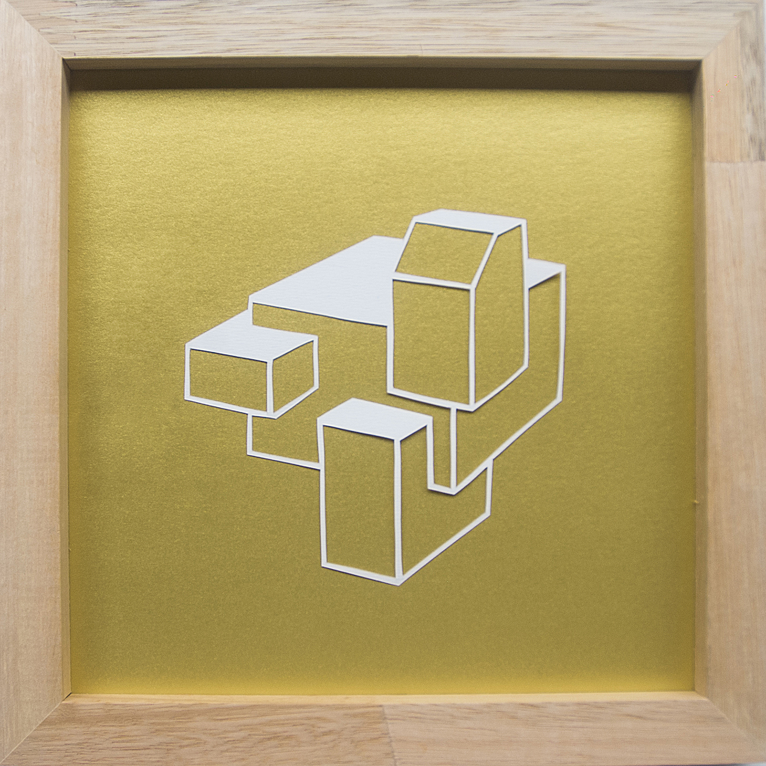 Construções Imagéticas #20, 2017. Recorte manual em papel, 19x19cm.