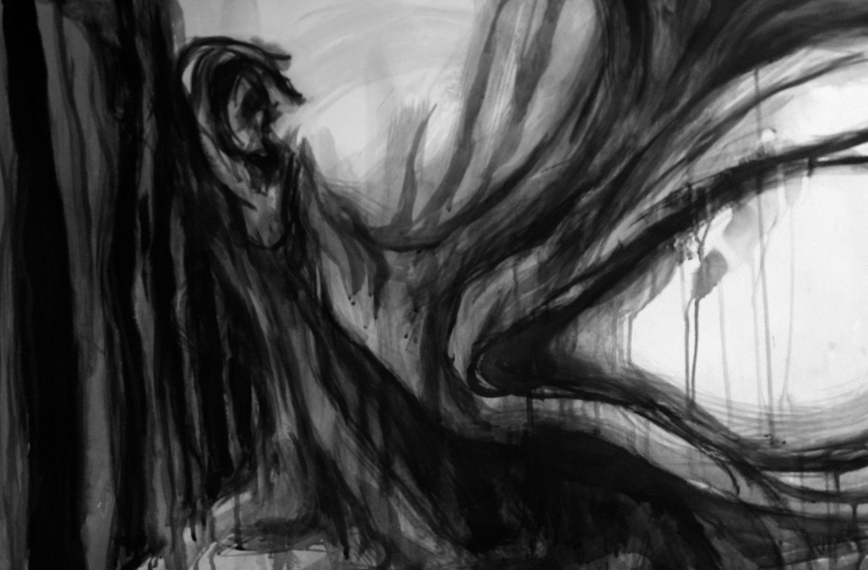 Desenho 7, 2018. Nanquim sobre papel, 96x66cm.