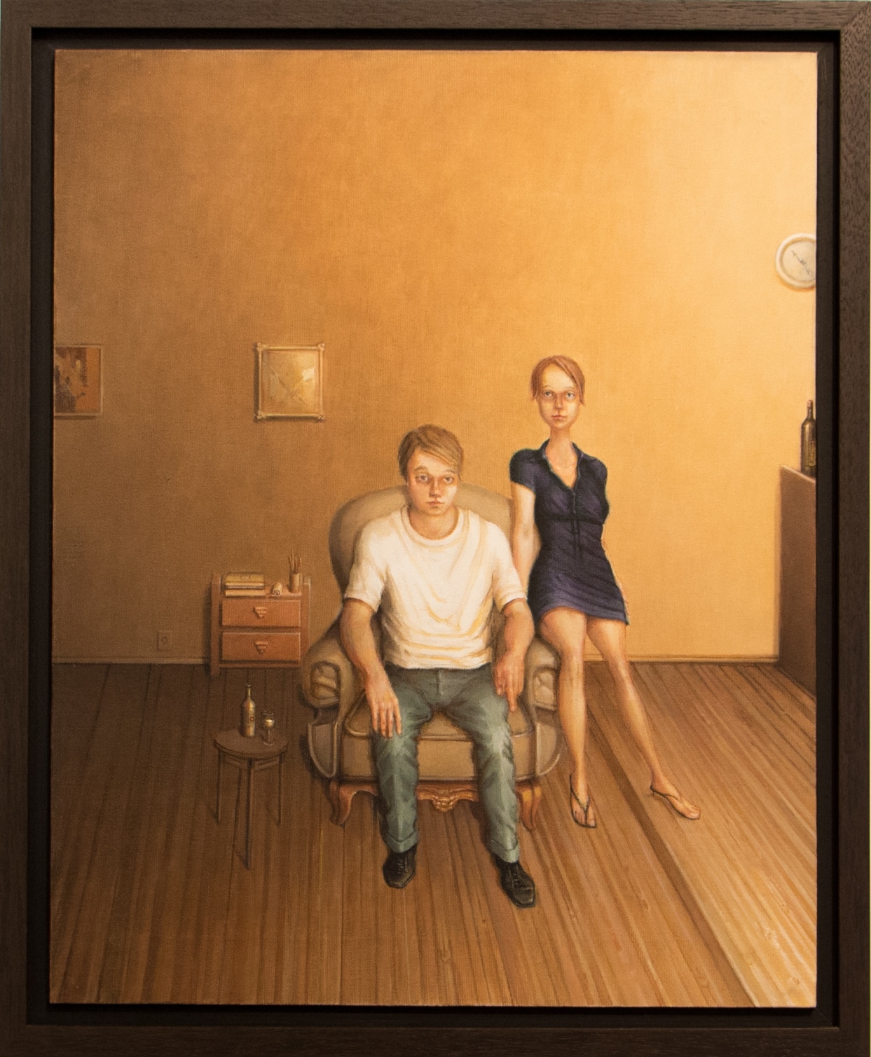 Duas Figuras numa Poltrona, 2007-2008. Óleo sobre tela, coleção particular.