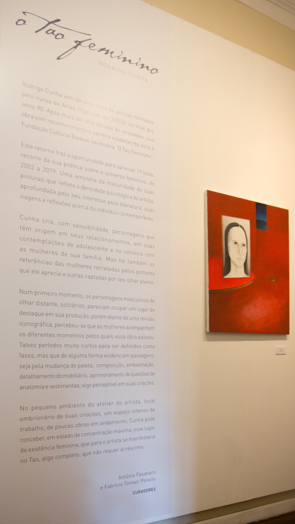 Exposição O tao feminino, de Rodrigo Cunha.