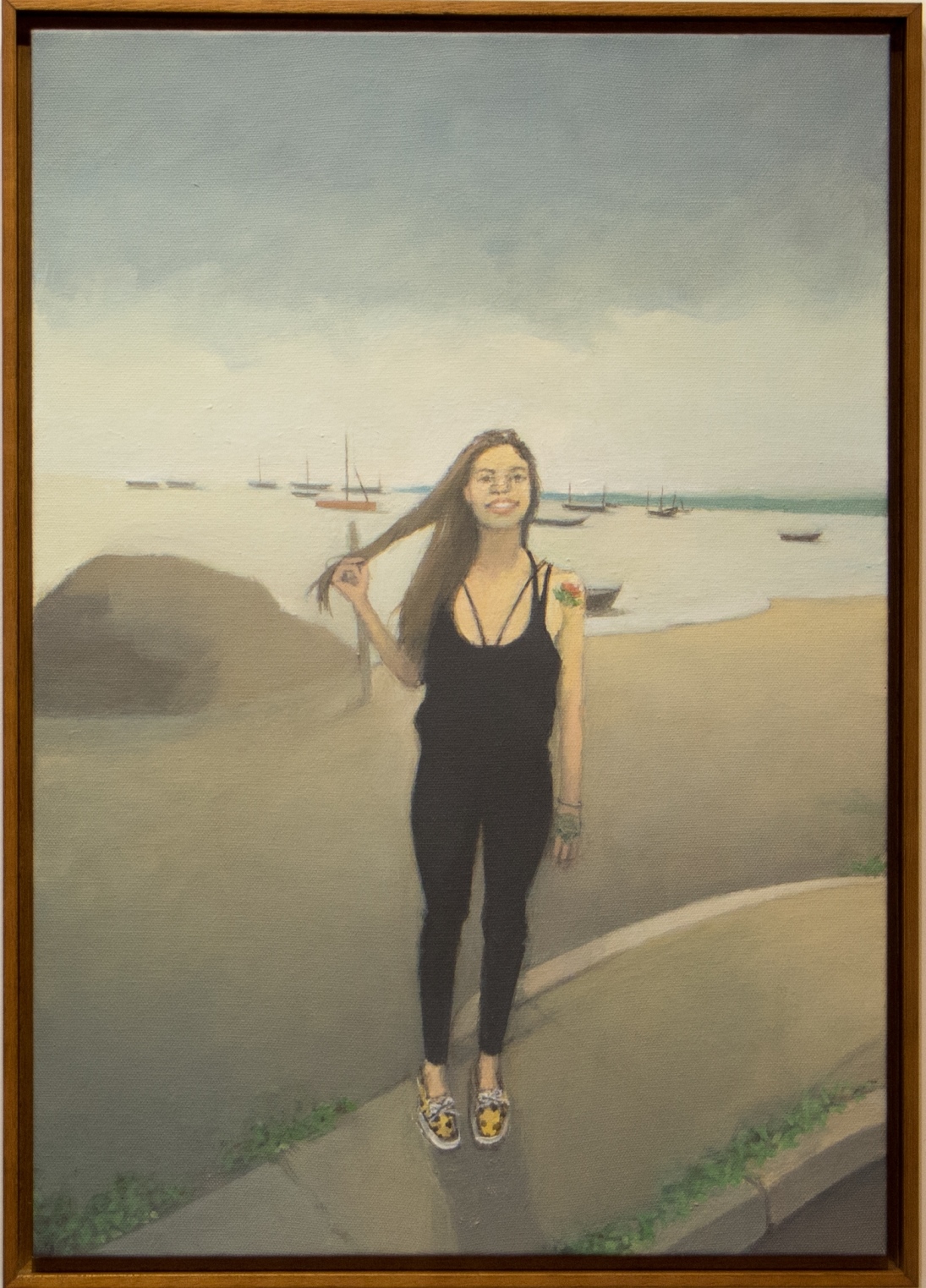 “Karol” (Fim de Tarde em Sto Antônio), 2018-2019. Óleo sobre tela, acervo Helena Becke Machado Fretta.