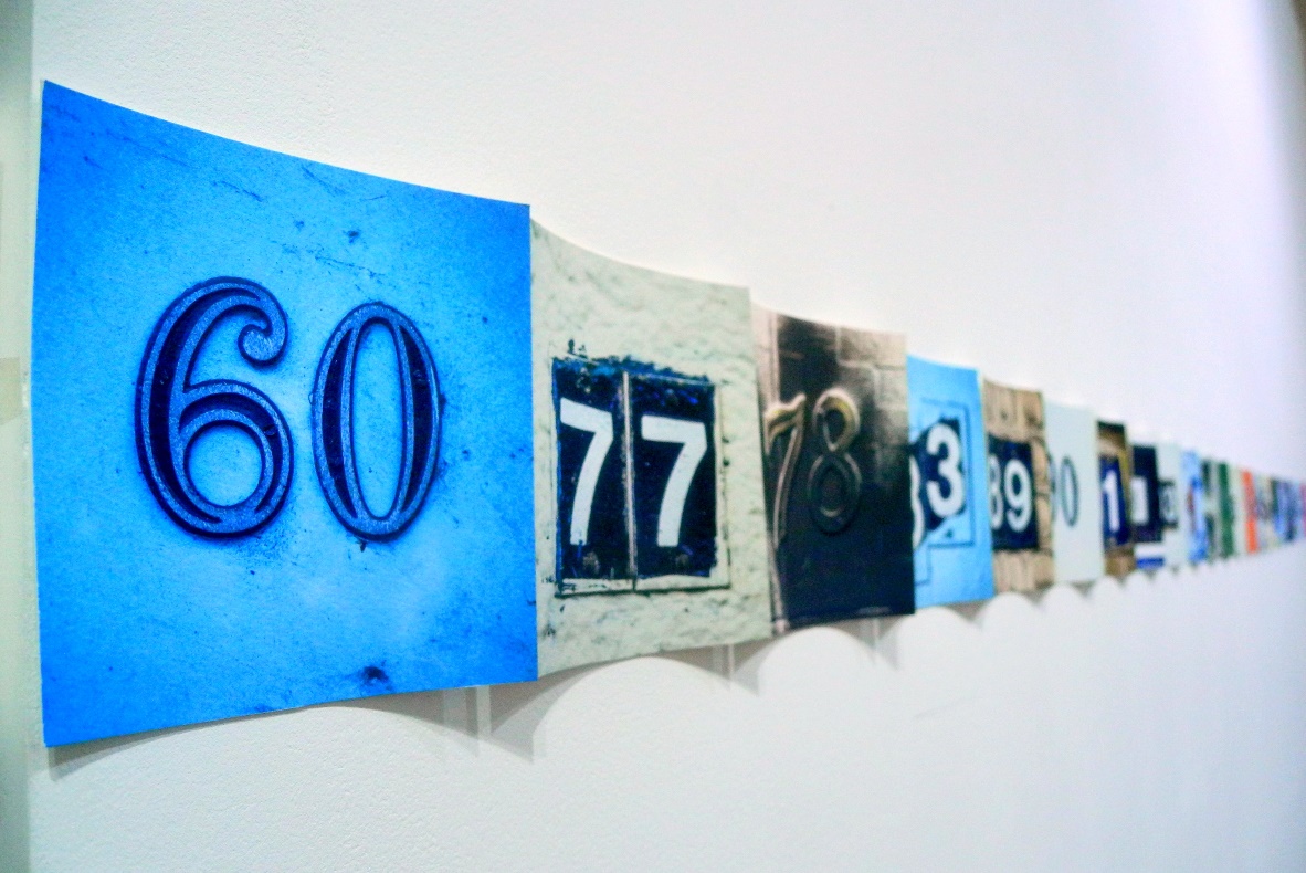 Rua João Pinto (detalhe), Maria Luiza Sunienski, 2015. Impressão de pigmentos minerais sobre papel 100% algodão, 390x10cm.