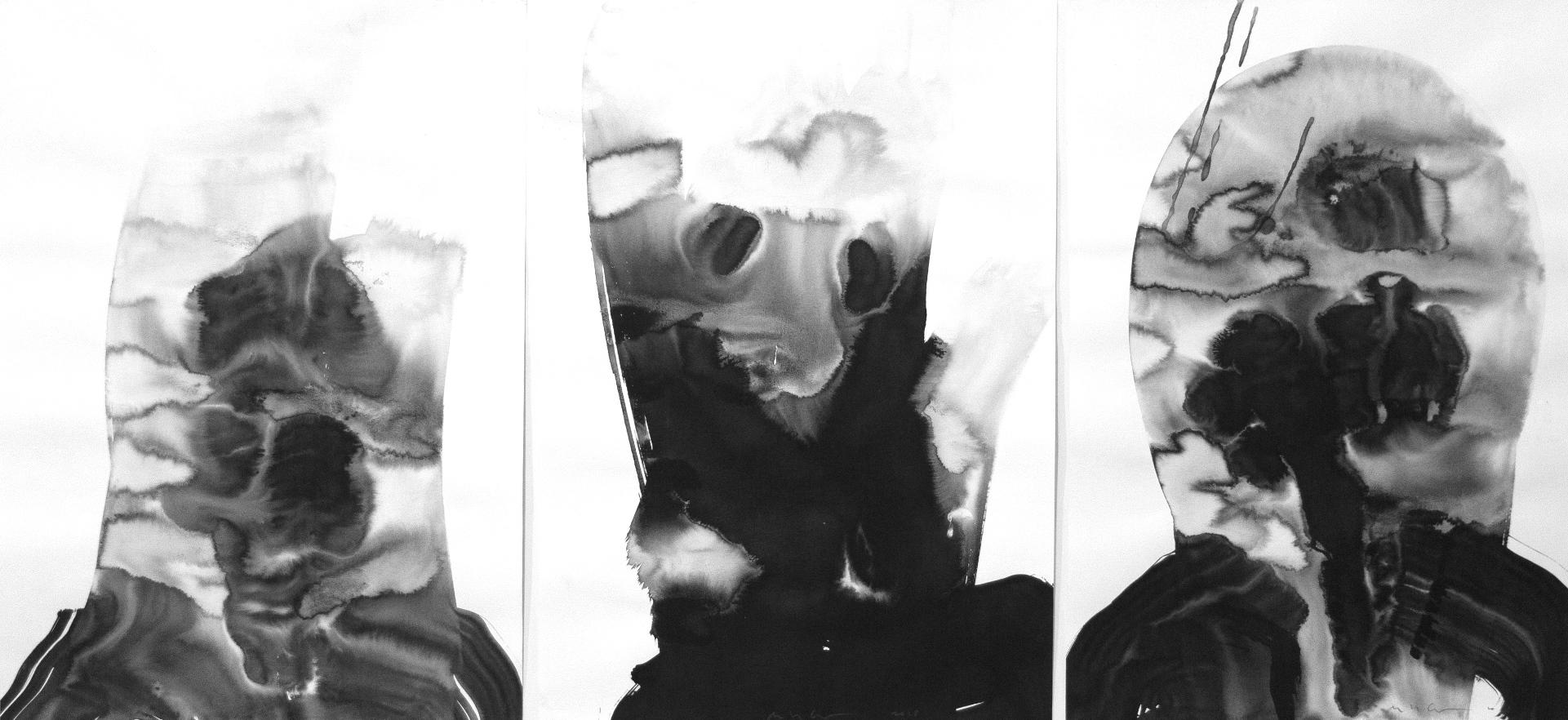 Sem título, 2018. Nanquim sobre papel, 60x42cm cada.