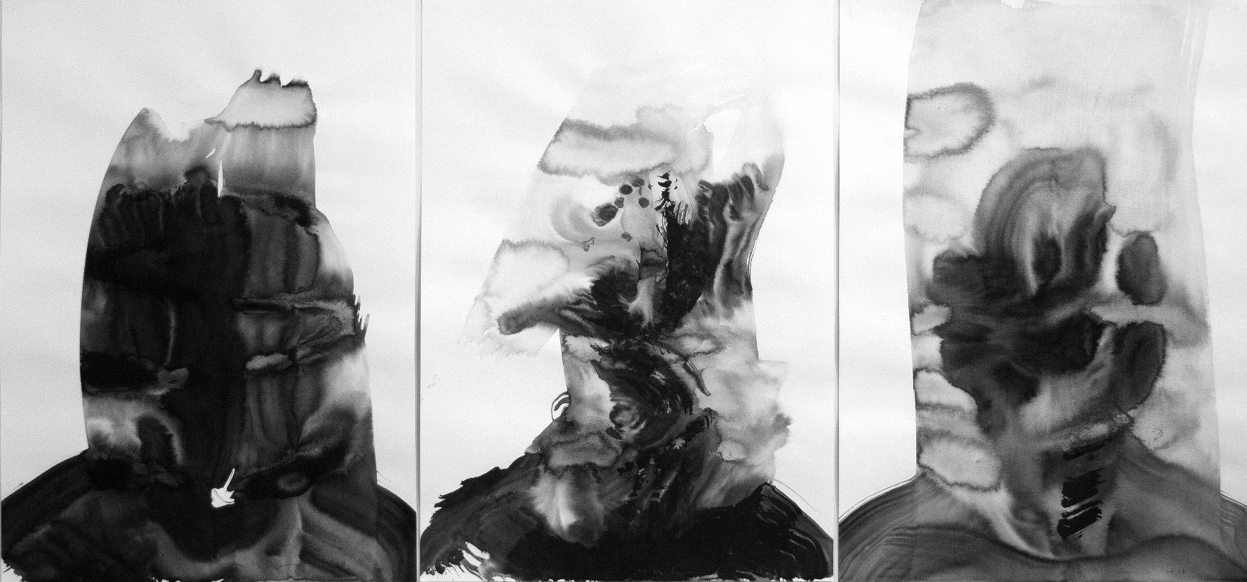 Sem título, 2018. Nanquim sobre papel, 60x42cm cada.