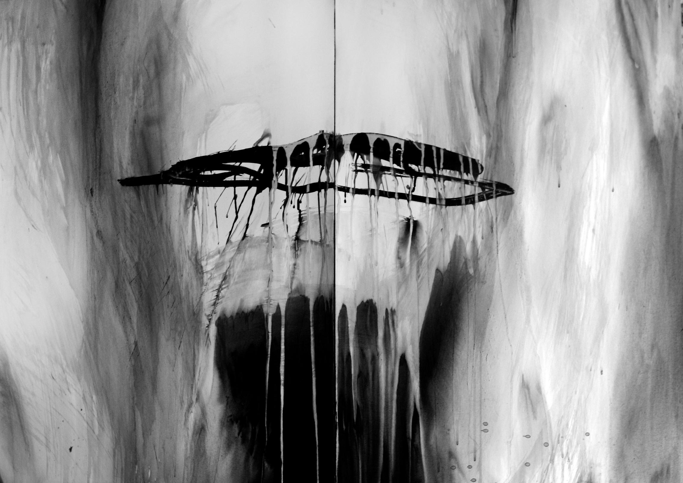 Sem título, 2018. Nanquim sobre papel, 96x132cm.