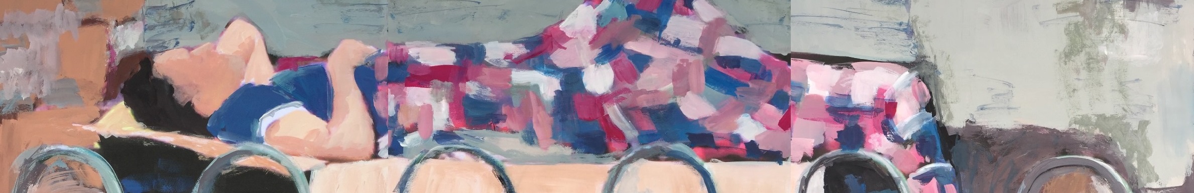 Sem título, da série Recortes Urbanos, 2017. Tríptico em guache sobre impressão digital, 42x59cm cada. - Copia